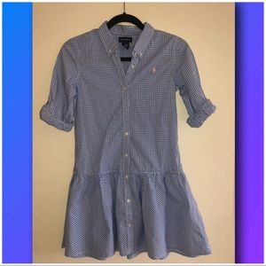 Ralph Lauren Gingham Drop Waist Dress
